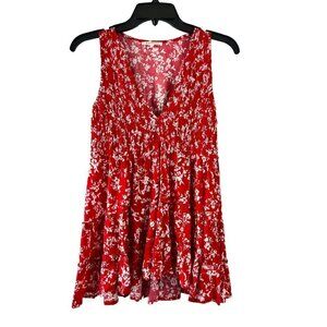 Baevely Women's Red Sleeveless Top